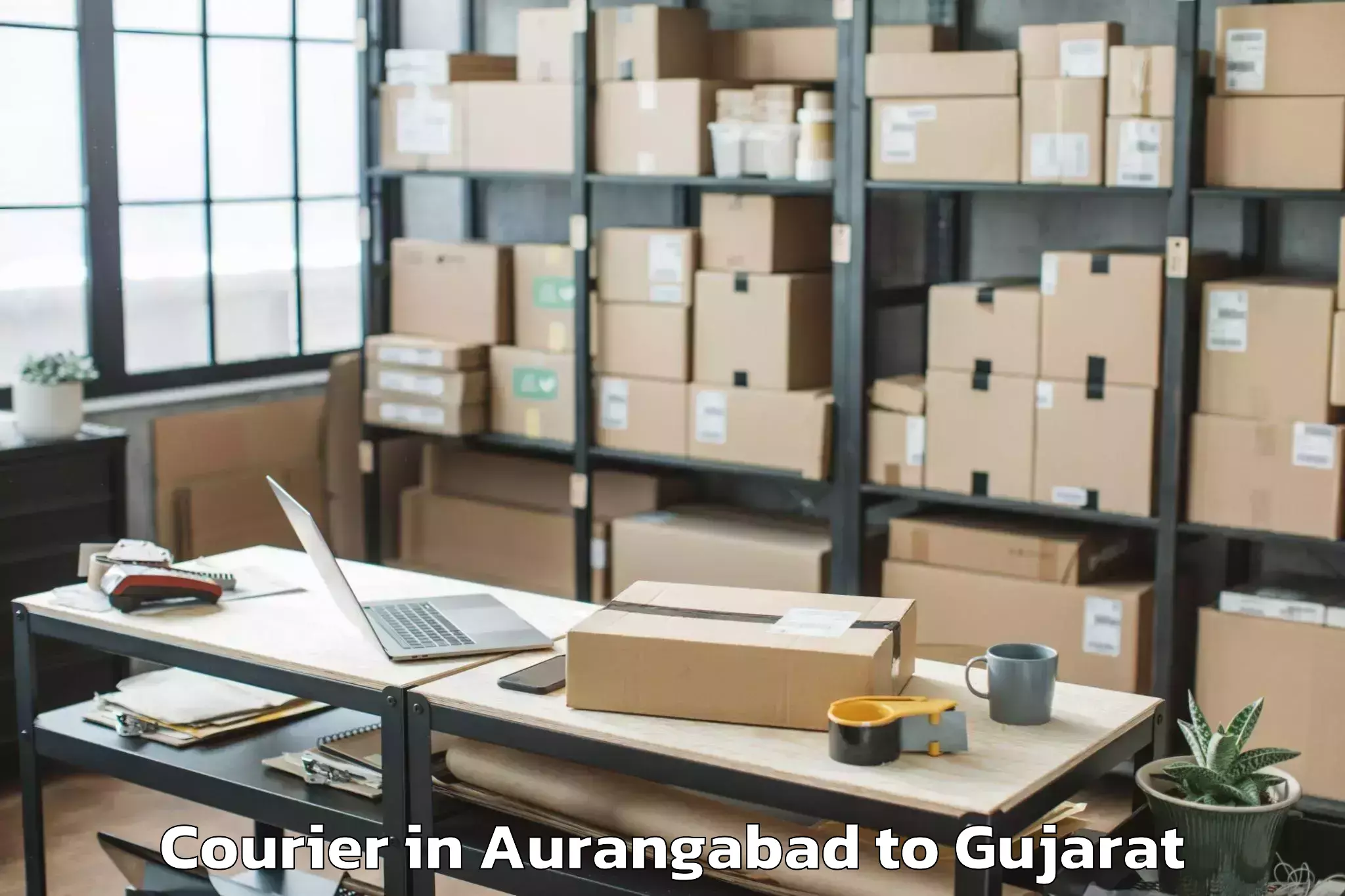 Book Aurangabad to Karamsad Courier Online